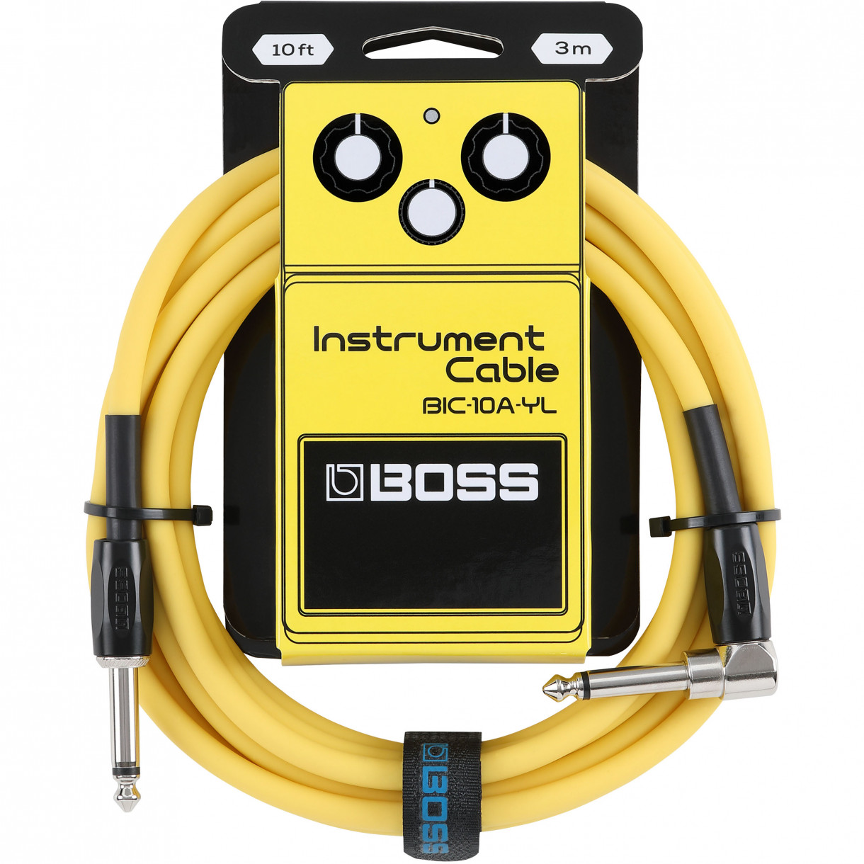 Boss BIC-10A Yellow instrumenttikaapeli 3 m Boss BIC-10A Yellow instrumenttikaapeli 3 m