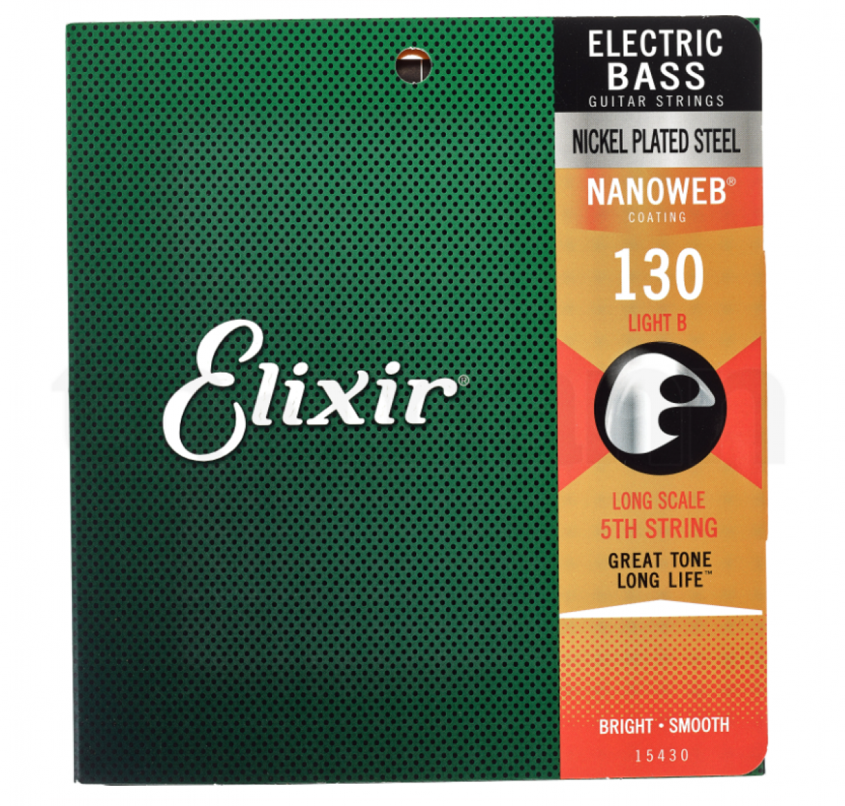 Elixir Electric Bass Nanoweb Nickel 130 B kieli XL pituus Elixir Electric Bass Nanoweb Nickel 130 B kieli XL pituus