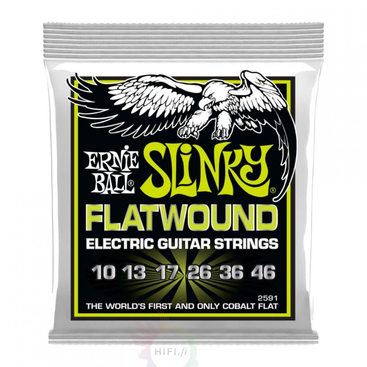 Ernie Ball 2591 Flatwound Slinky sähkökitaran kielisetti Ernie Ball 2591 Flatwound Slinky sähkökitaran kielisetti