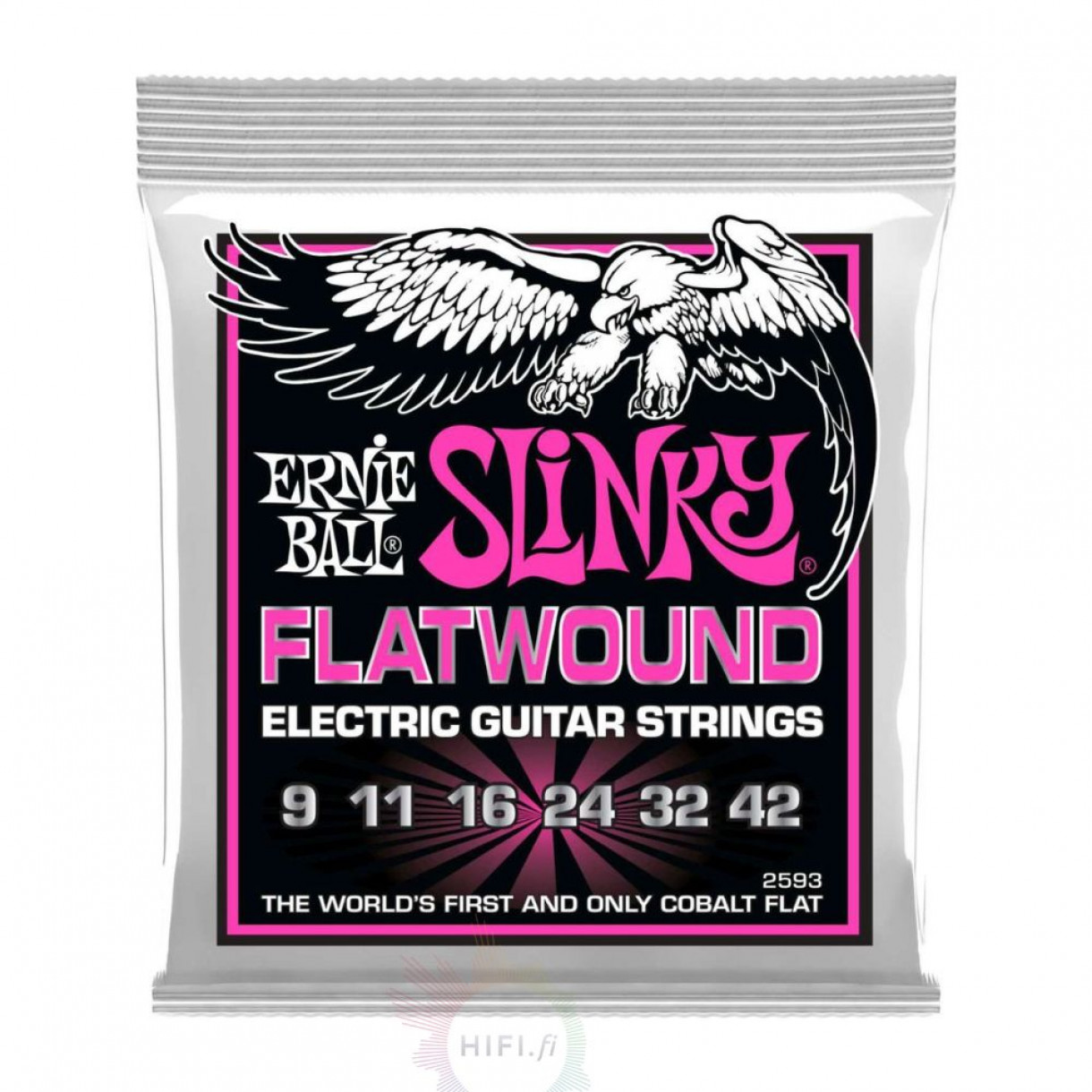 Ernie Ball 2593 Flatwound Super Slinky sähkökitaran kielisarja 