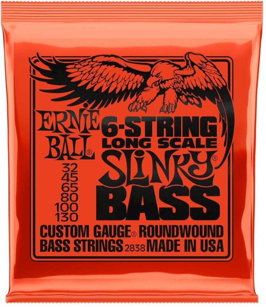 Ernie Ball 2838 6-String Bass Slinky Nickel basson kielisarja 