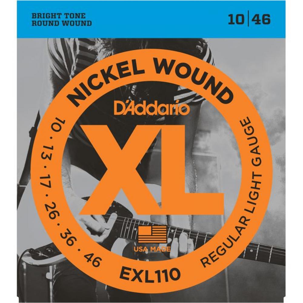 D'Addario EXL110 kielisetti 010-046 sähkökitaralle