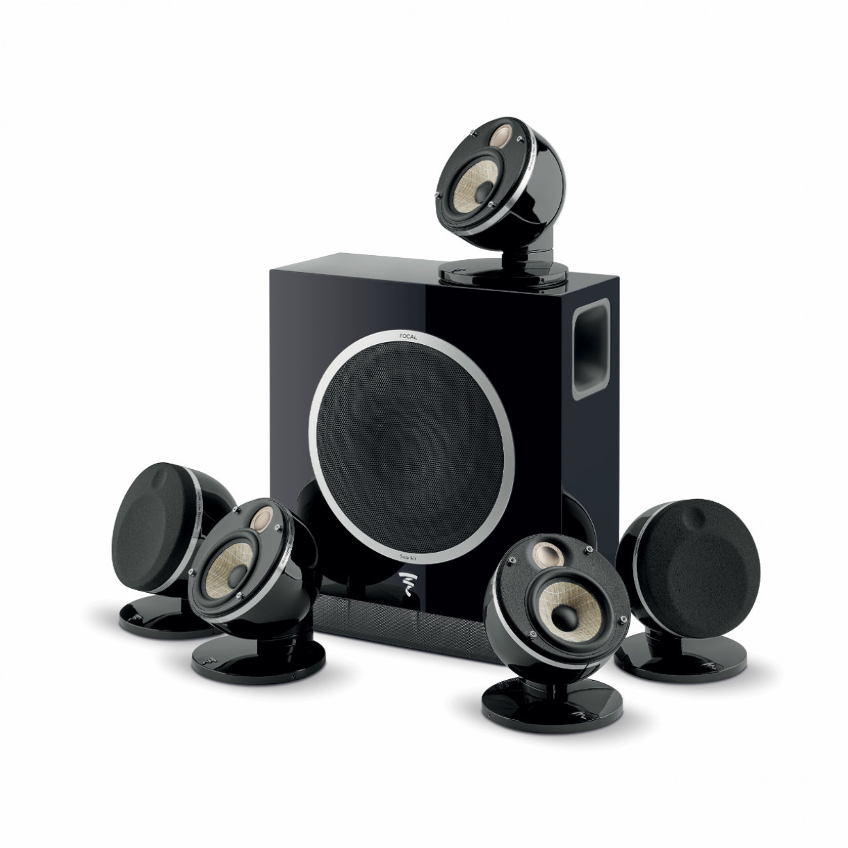 Focal Dome Flax Pack 5.1 kaiutinjärjestelmä, musta