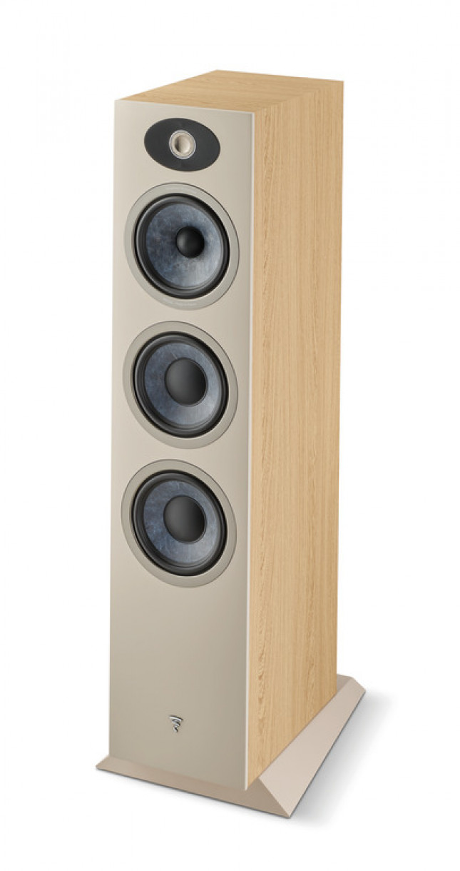 Demo Focal Theva N°3 lattiakaiutin, vaalea puu