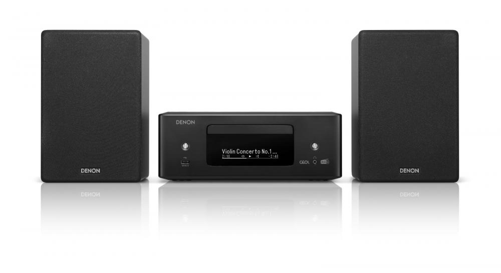 Denon CEOL N12 stereojärjestelmä SC-N10 kaiuttimilla, musta Denon CEOL N12 stereojärjestelmä SC-N10 kaiuttimilla, musta