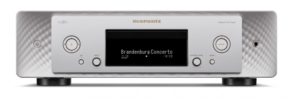 Marantz CD 50n CD-soitin ja striimeri, hopea Marantz CD 50n CD-soitin ja striimeri, hopea