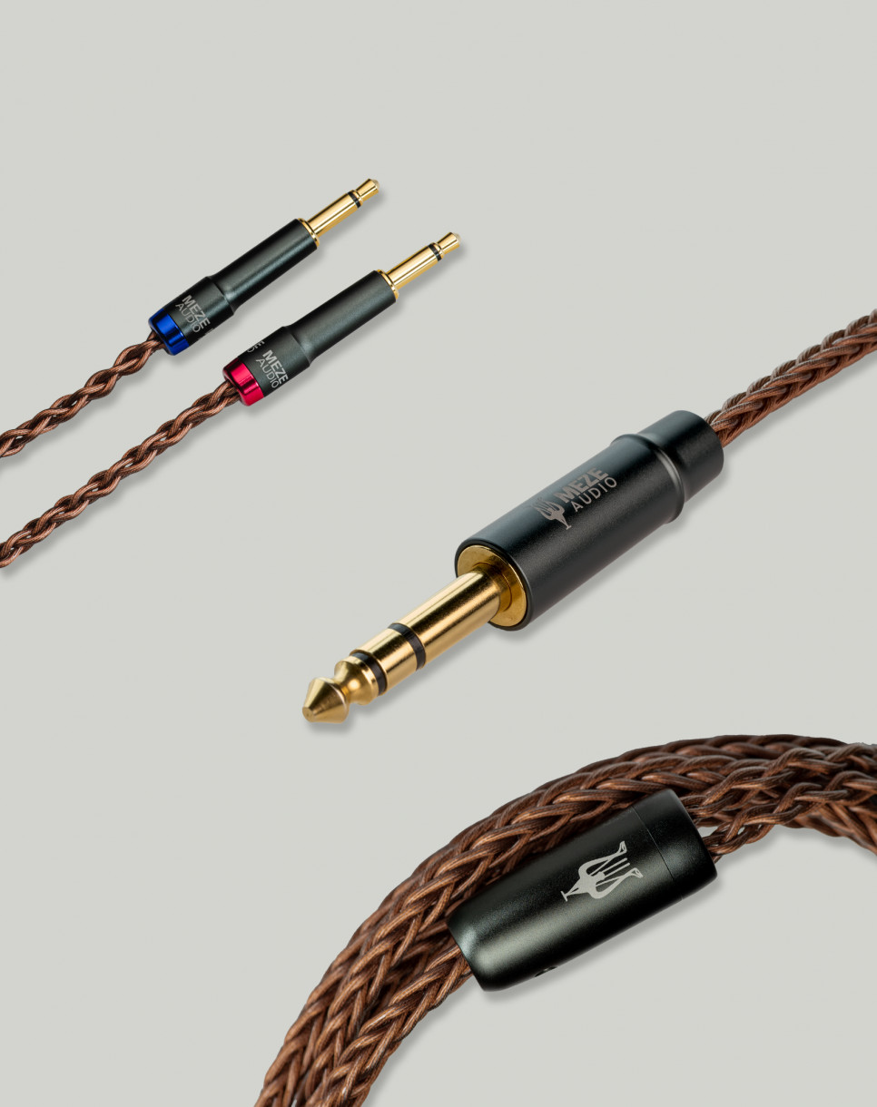Premium mono 3,5 mm - 6,3 mm stereoplugi PCUHD kuulokekaapeli, kupari Premium mono 3,5 mm - 6,3 mm stereoplugi PCUHD kuulokekaapeli, kupari