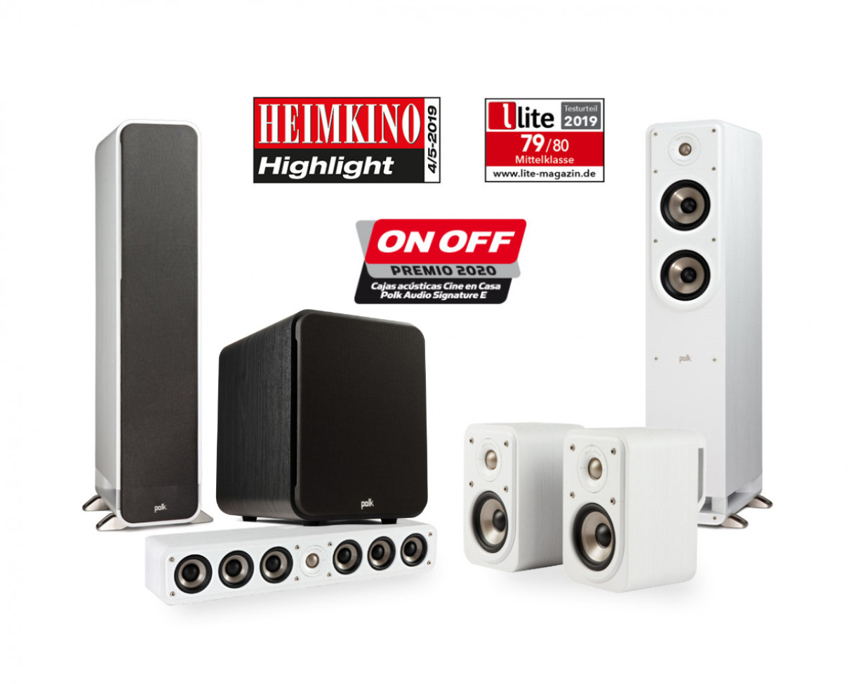 Polk Audio Signature Elite 5.1 kaiutinsarja, valkoinen Polk Audio Signature Elite 5.1 kaiutinsarja, valkoinen