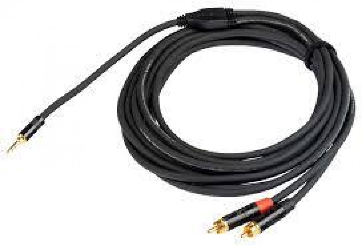 PROEL CHLP215LU3 Haaroitusjohto,3,5mm stereoplugi-2xRCA,3m