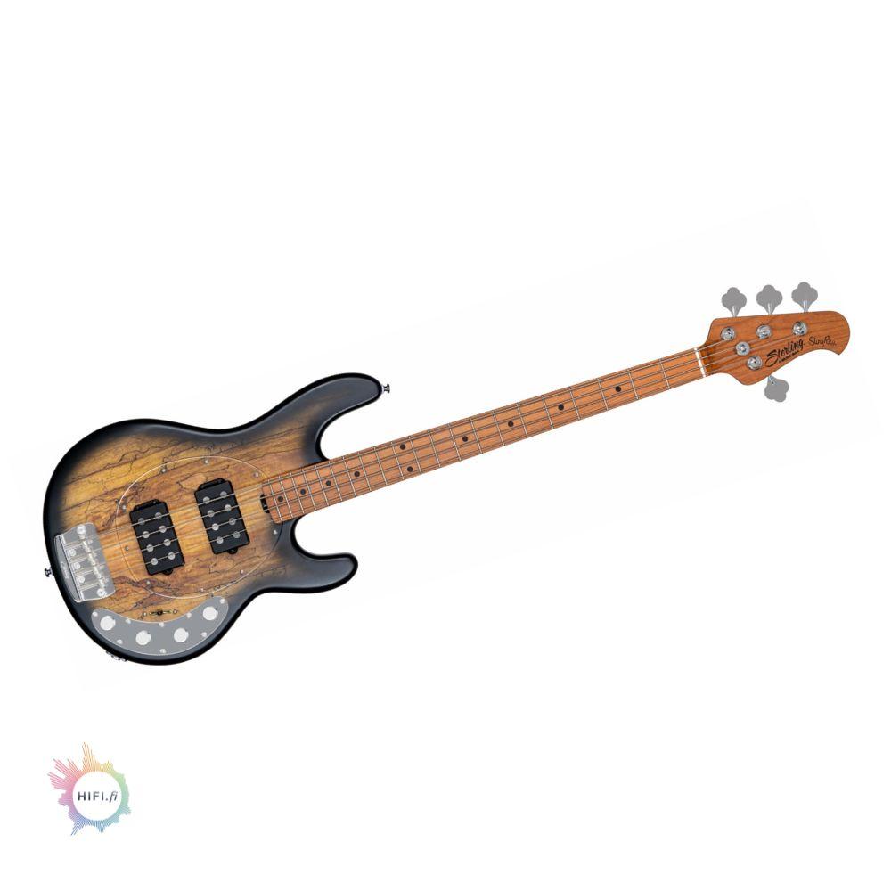 Sterling By Music Man StingRay RAY34 HH SM sähköbasso, Natural Burl Satin