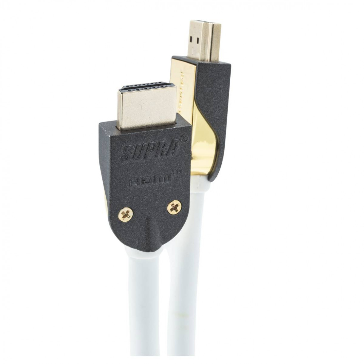 Supra UHD 8K HDMI 2.1 -kaapeli - 1 m, valkoinen Supra UHD 8K HDMI 2.1 -kaapeli - 1 m, valkoinen