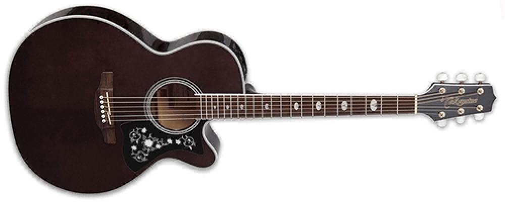 Takamine GN75CE Transparent Black, elektroakustinen teräskielinen kitara 