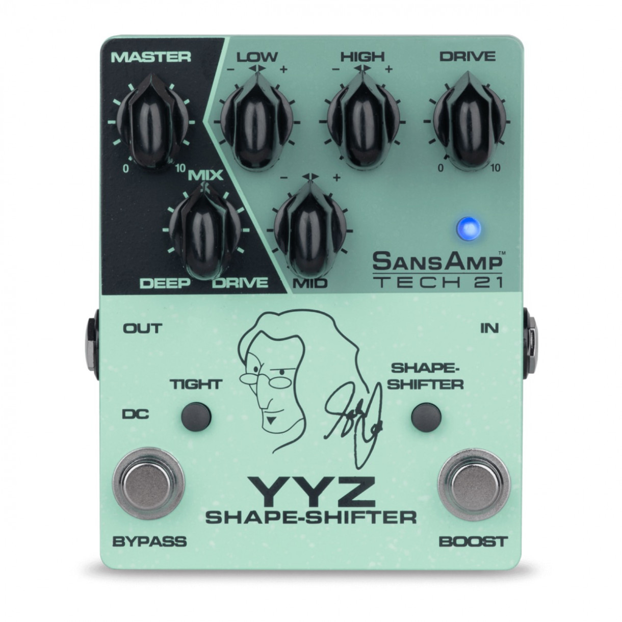 Tech 21 SansAmp Geddy Lee YYZ Shape-shifter Etuastepedaali