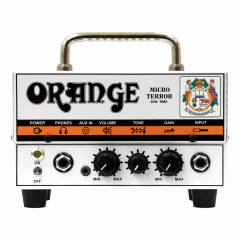 Orange Micro Terror solid state mini head with valve preamp & headphone out, 20 Watts Orange Micro Terror solid state mini head with valve preamp & headphone out, 20 Watts