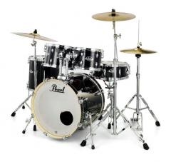 20" Pearl Export EXX705NBR Jet Black w/Stands & Cymbals 20" Pearl Export EXX705NBR Jet Black w/Stands & Cymbals