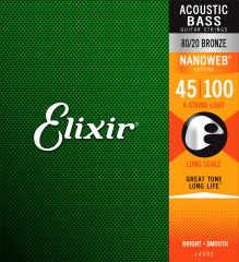Elixir Nanoweb  45-100 akustisen basson kielisarja