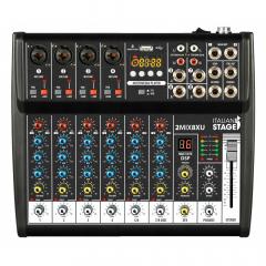 Italian Stage 2MIX8PRO 8-kan. Mikseri, Bluetooth, USB, Mediaplayer Italian Stage 2MIX8PRO 8-kan. Mikseri, Bluetooth, USB, Mediaplayer