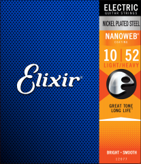 Elixir Nanoweb Light-Heavy 10-52 sähkökitaran kielisarja