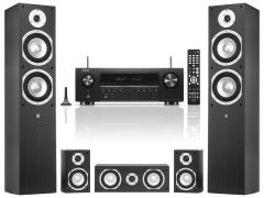 Kotiteatteripaketti Denon AVC-S660H + Wilson Estrada 5.0-kaiutinsarja, harmaa Kotiteatteripaketti Denon AVC-S660H + Wilson Estrada 5.0-kaiutinsarja, harmaa