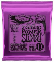 Ernie Ball 2620 7-String Power Slinky Nickel 11-58 7-kielisen sähkökitaran kielisetti