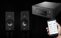 Stereopaketti Denon RCD-N10 + Polk Audio R100, musta Stereopaketti Denon RCD-N10 + Polk Audio R100, musta