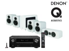Kotiteatteripaketti Denon AVR-X2700H + Q Acoustics Q3010i cinema pack 5.1, valkoinen Kotiteatteripaketti Denon AVR-X2700H + Q Acoustics Q3010i cinema pack 5.1, valkoinen