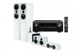 Kotiteatteripaketti Denon AVR-X2700H + Q Acoustics Q3050i cinema pack, valkoinen