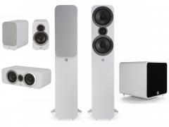 Q Acoustics Q3050i cinema 5.1 kaiutinsarja B12 subwooferilla, valkoinen Q Acoustics Q3050i cinema 5.1 kaiutinsarja B12 subwooferilla, valkoinen