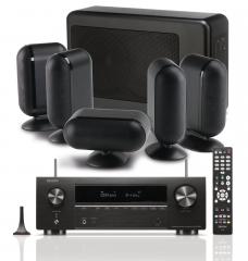 Kotiteatteripaketti Denon AVR-X1800H + Q Acoustics Q7000i 5.1 kaiutinsarja, musta Kotiteatteripaketti Denon AVR-X1800H + Q Acoustics Q7000i 5.1 kaiutinsarja, musta