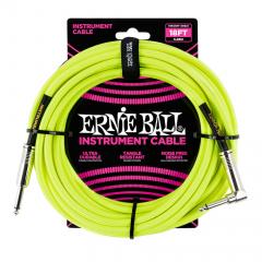 Ernie Ball EB-6080 3m instrumenttikaapeli, neon keltainen