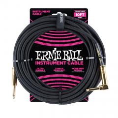 Ernie Ball EB-6086 5.4m instrumenttikaapeli, musta