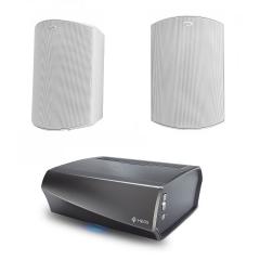 Terassipaketti HEOS AMP + Atrium 6 valkoinen Terassipaketti HEOS AMP + Atrium 6 valkoinen