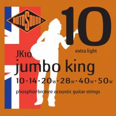 Rotosound JK10 Jumbo King 010-050 akustisen kitaran kielisarja