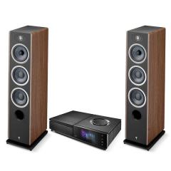 Stereopaketti Naim Uniti Star + Focal Vestia N°2 lattiakaiuttimet, tumma puu Stereopaketti Naim Uniti Star + Focal Vestia N°2 lattiakaiuttimet, tumma puu